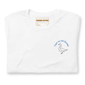 Camiseta Unisex Talk to Me Goose – Movie Edition | Golden Myths